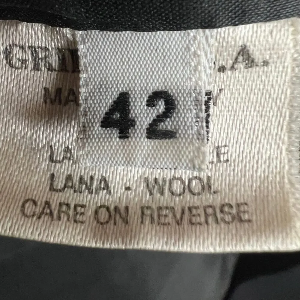 Luciano Barbera Black Jacket for Bergdorf Goodman Sz 42 100% Wool Made in Italy - Picture 15 of 15